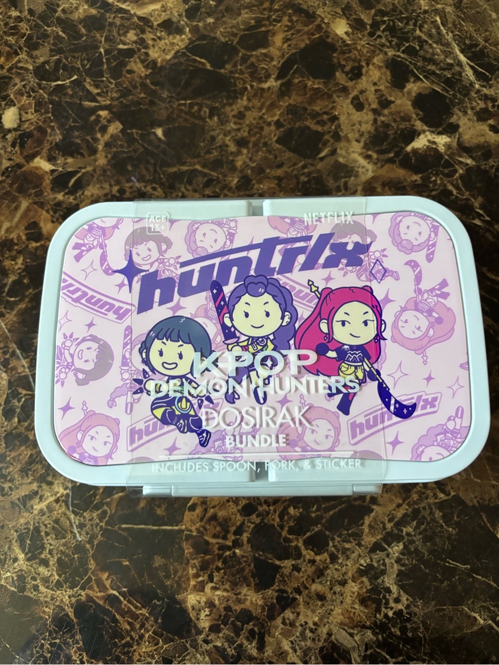 KPOP Demon Hunters Dosirak Bundle Lunch Box - Pink